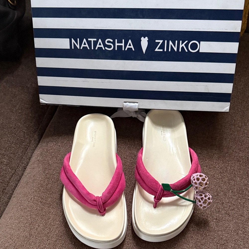 Natasha Zinko Fuchsia Sandals with Cream Sole